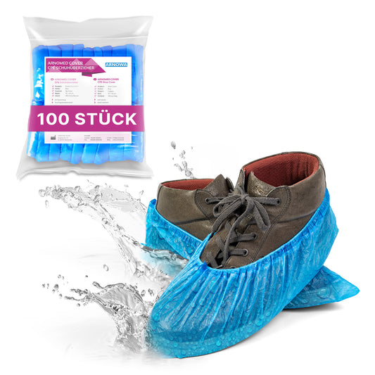 ARNOMED CPE Shoe Covers Waterproof Disposable | Bag (100 pieces)