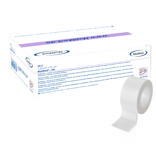 MaiMed-silk adhesive plaster made of artificial silk taffeta