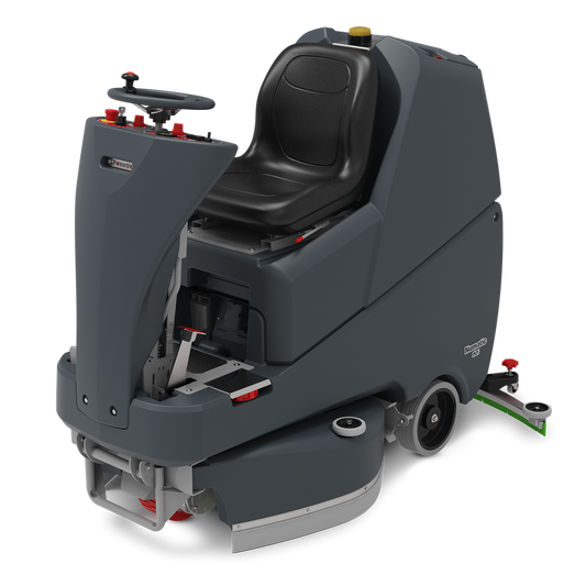 Numatic ride-on scrubber dryer TVL850T incl. integrated charger and TenTec brushes | Pack (1 piece)
