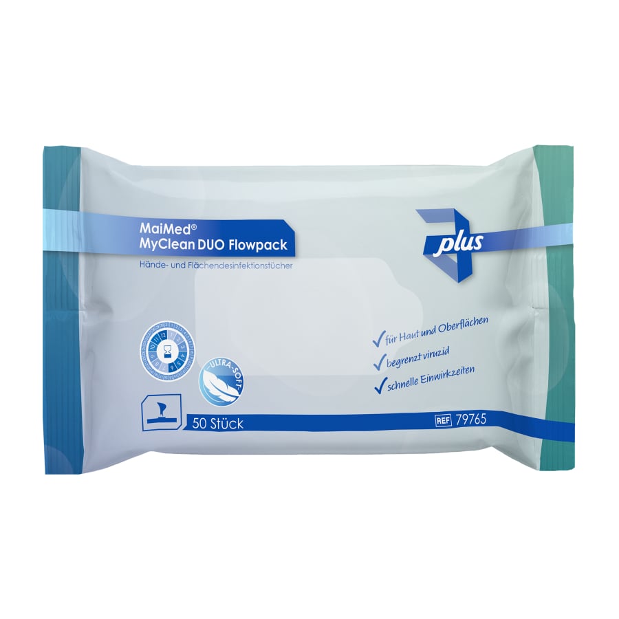 MaiMed MyClean DUO Flowpack 50 sheets | Pack (50 pieces)
