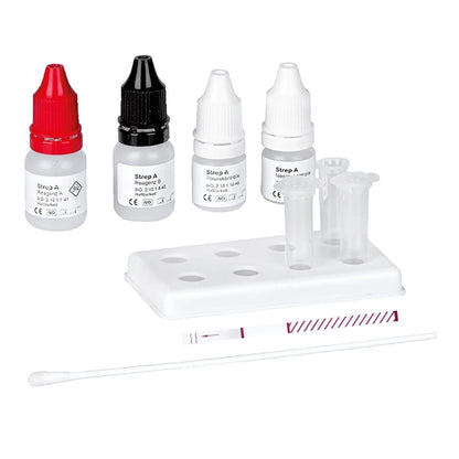 Clearest Strep -A cassette test - 10 test strips | Pack (10 tests)