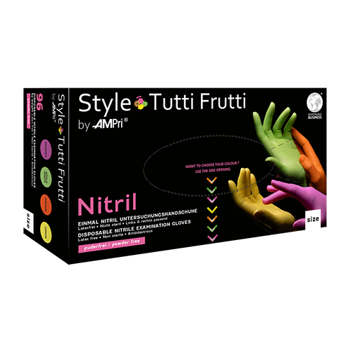 Ampri Med Comfort colorful nitrile gloves