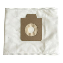 The Arcora fleece filter bag for Pro1Plus by Arcora International GmbH is a white, rectangular, 4-layer filter bag with stitched edges and a brown cardboard collar with a central, round opening. The package contains 10 bags (each 10L).