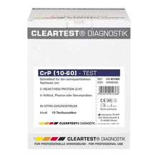 Cleartest CrP HS (10/60) High Sensitive Cut Off: 10mg/l Reference: 60mg/l Pack: 10 tests | Pack (10 tests)