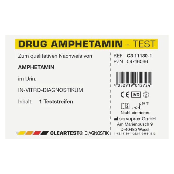 Cleartest drug test amphetamine individual test | Piece (1 test)