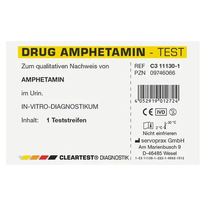 Cleartest drug test amphetamine individual test | Piece (1 test)