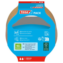 tesapack paper strong con.cuff, 25 m x 38 mm, chamois