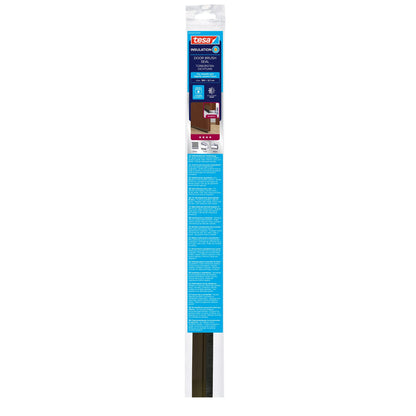 tesa INSULATION Door Brush Seal for Smooth and Slightly Uneven Floors, 1 m x 37 mm, brown