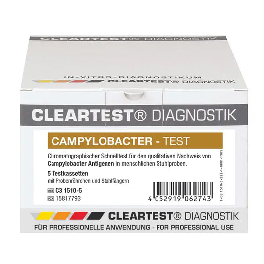 Cleartest Campylobacter test, from stool