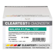 Cleartest Malaria P.f./Pan Pack: 5 test cassettes | Pack (5 tests)