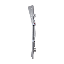 Stretcher No. 1, foldable, synthetic fiber fabric, 2 sliding feet and 2 casters