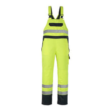 MASCOT® Wels dungarees, hi-vis yellow/navy