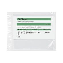 PU Bandage Set (10 pieces), 7.2 x 8 cm, transparent, waterproof