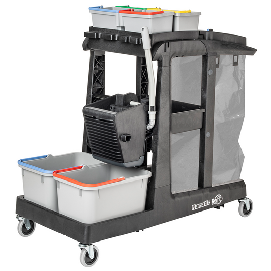 Numatic cleaning trolley EcoMatic EM3 A incl. universal press set SRK16 and 4 x 5 liter buckets | Pack (1 piece)