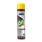 A 400ml can of Cif Professional Furniture Polish Spray from Diversey Deutschland GmbH & Co. OHG, ideal for light dusting, caring for, and protecting wooden furniture. With a brown-yellow cap and informative front label.