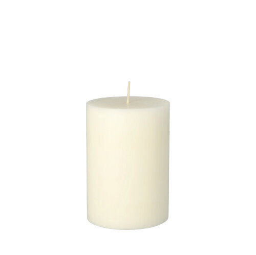 A single, unlit PAPSTAR GmbH pillar candle Ø 70 mm, 100 mm made of 100% stearin, dyed through, with a centered wick, stands upright against a plain white background.