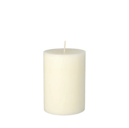 A single, unlit PAPSTAR GmbH pillar candle Ø 70 mm, 100 mm made of 100% stearin, dyed through, with a centered wick, stands upright against a plain white background.
