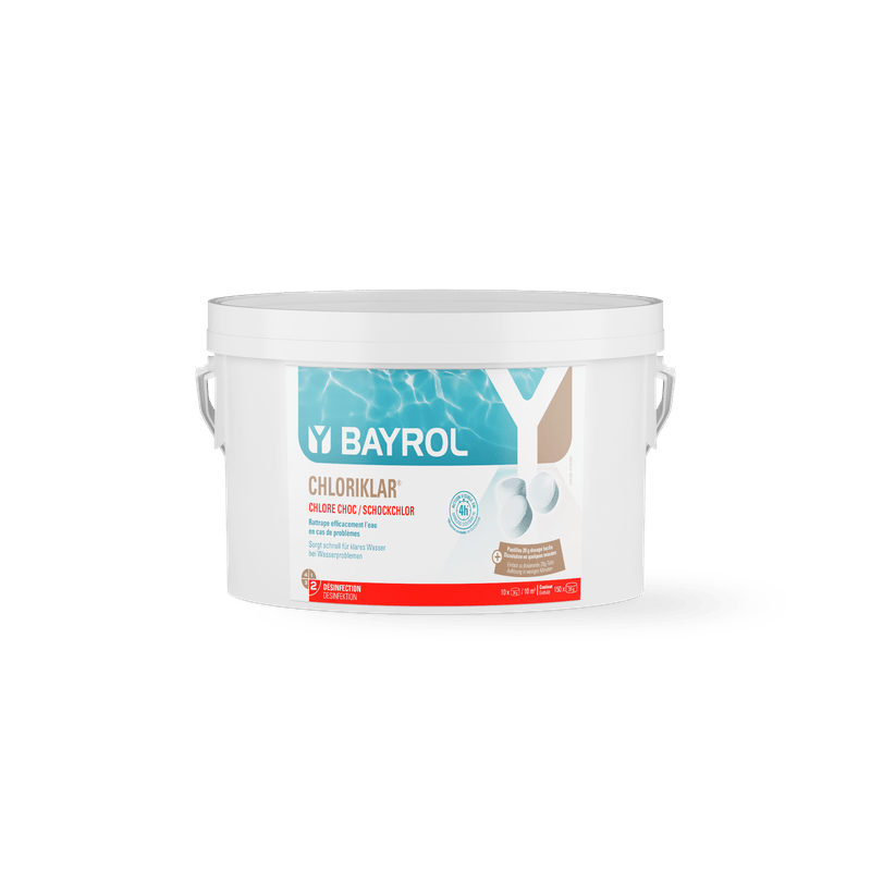 BAYROL Chloriklar® from trichloroisocyanuric acid with a high active chlorine content