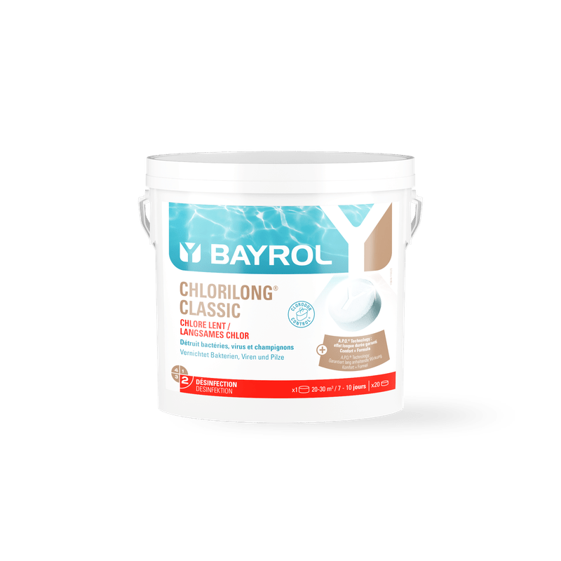 BAYROL Chlorilong® CLASSIC slow-dissolving chlorine tablets for pools