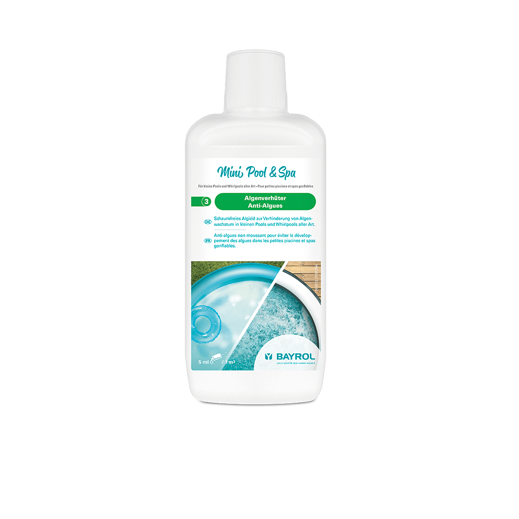 BAYROL Mini Pool & Spa Algae Preventer 1 L Algicide to prevent algae growth