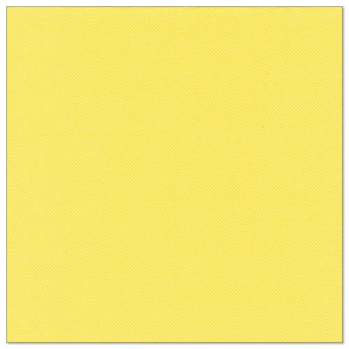 A square, solid-colored yellow napkin - PAPSTAR 50 "ROYAL Collection" napkins 1/4-fold 40 x 40 cm by PAPSTAR GmbH - is depicted against a white background, evenly colored and free of any patterns or markings.