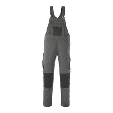 MASCOT® Leipzig dungarees, dark anthracite/black