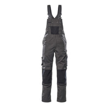 MASCOT® Augsburg dungarees, dark anthracite/black