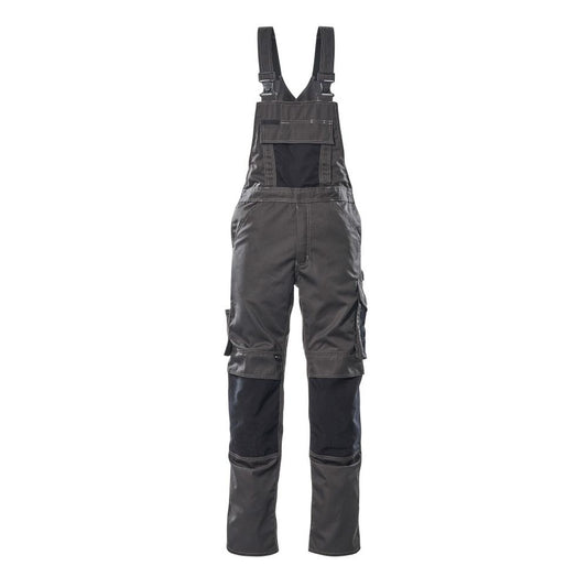 MASCOT® Augsburg dungarees, dark anthracite/black