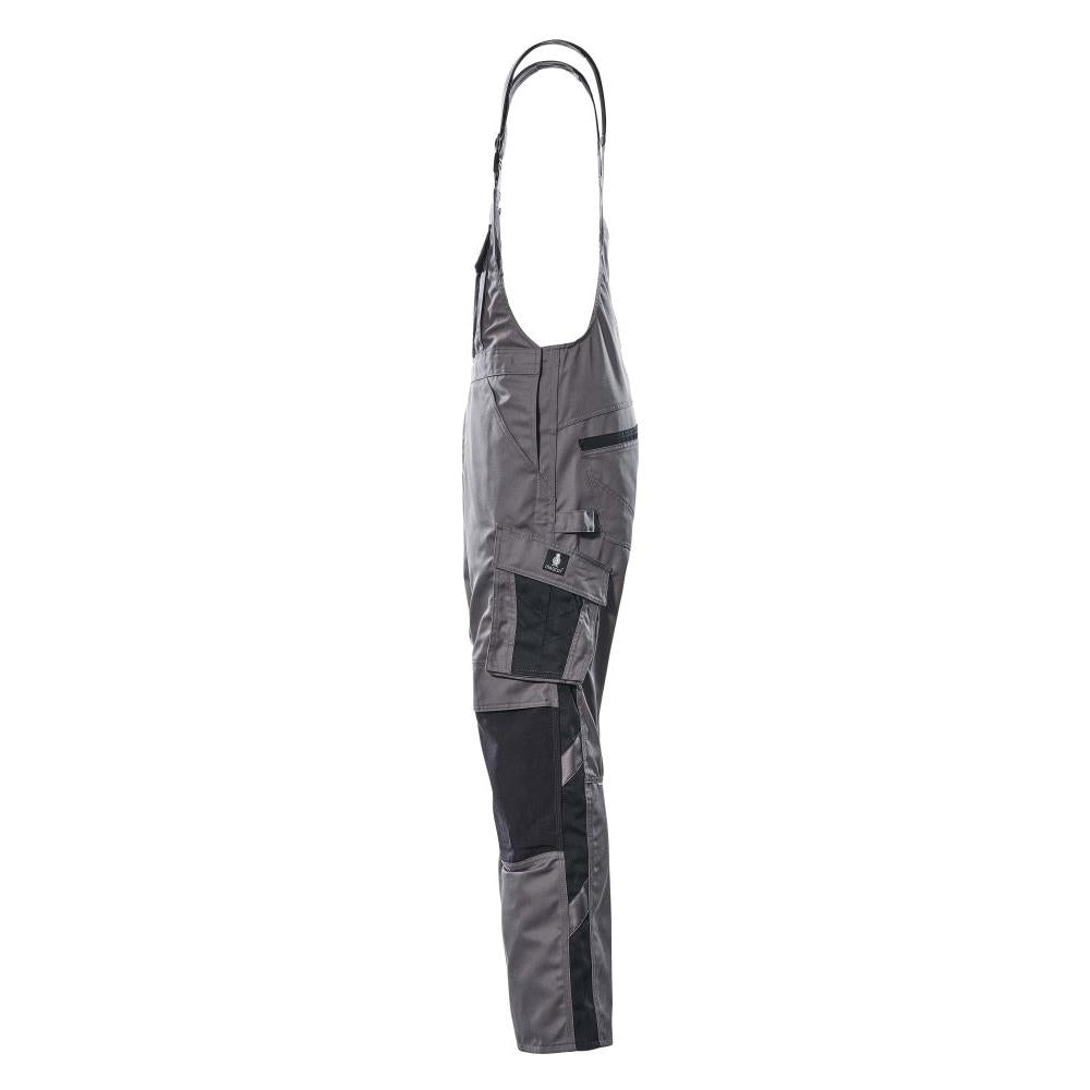 MASCOT® Augsburg dungarees, anthracite/black