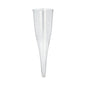 Pictured is a set of 50 Starpak crystal-clear PS stem glass lids (0.1 l, Ø 5 cm, height 17.5 cm) for champagne, standing on a white background, packed in a cardboard tray.