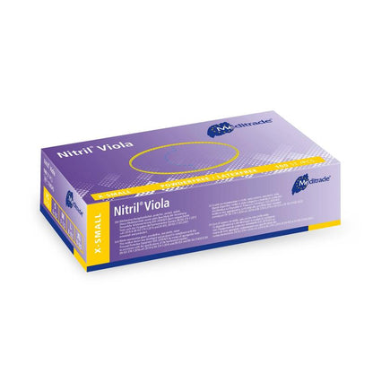 Meditrade Nitril® Viola Nitrile gloves colored purple