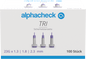 Alphacheck TRI safety lancets 23G | Pack (100 pieces)