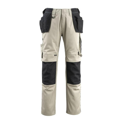 MASCOT® Bremen craftsman trousers, light khaki/black