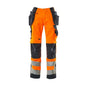 MASCOT® Wigan craftsman trousers, hi-vis orange/black-blue