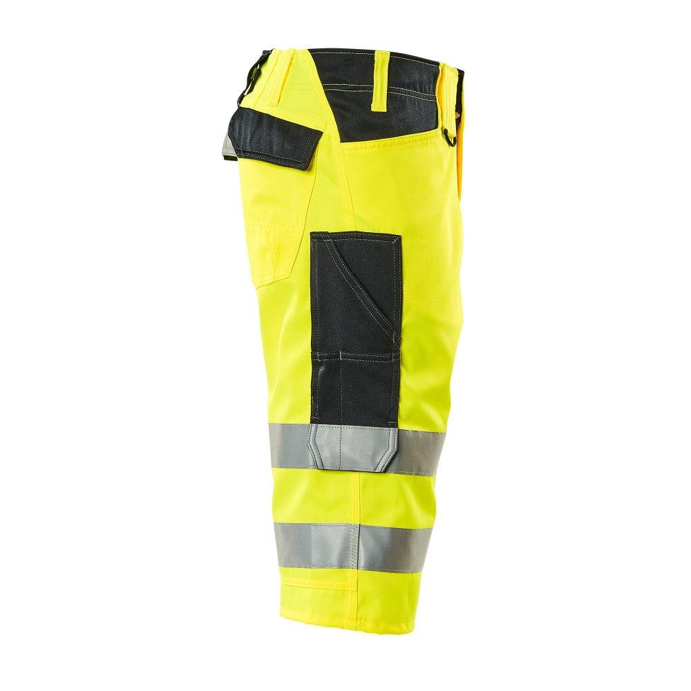 MASCOT® Luton three-quarter trousers, hi-vis yellow/black-blue