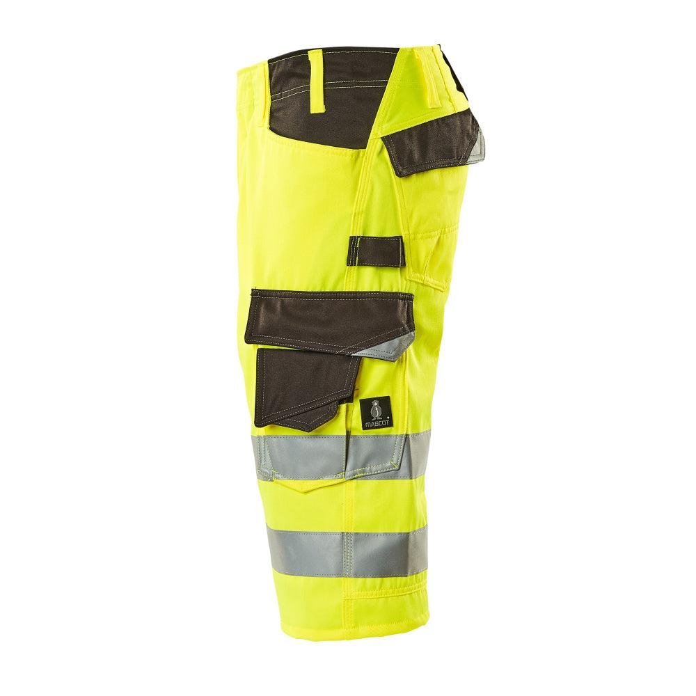 MASCOT® Luton three-quarter length trousers, hi-vis yellow/dark anthracite