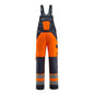MASCOT® Gosford dungarees, hi-vis orange/black-blue
