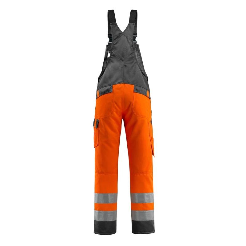 MASCOT® Gosford dungarees, hi-vis orange/dark anthracite