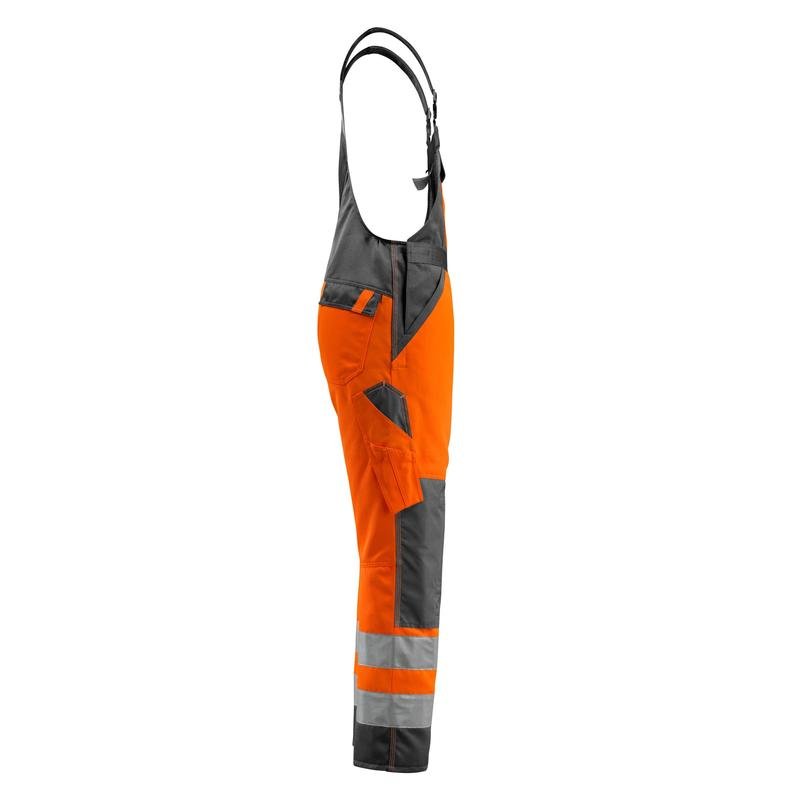 MASCOT® Gosford dungarees, hi-vis orange/dark anthracite