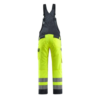 MASCOT® Gosford dungarees, hi-vis yellow/black-blue