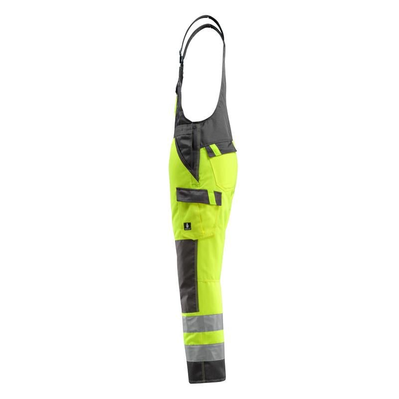 MASCOT® Gosford dungarees, hi-vis yellow/dark anthracite