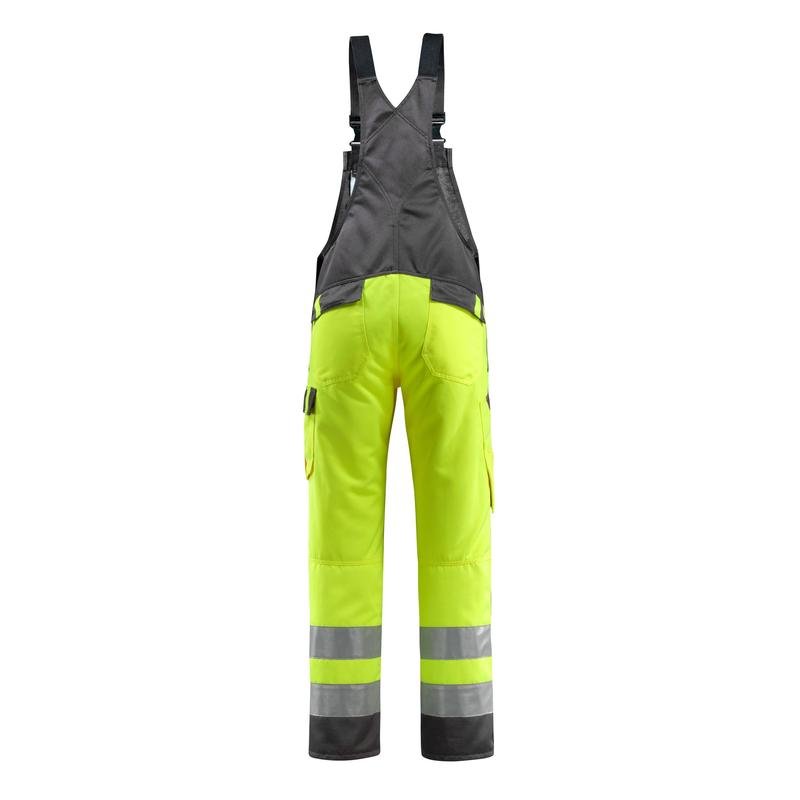 MASCOT® Gosford dungarees, hi-vis yellow/dark anthracite
