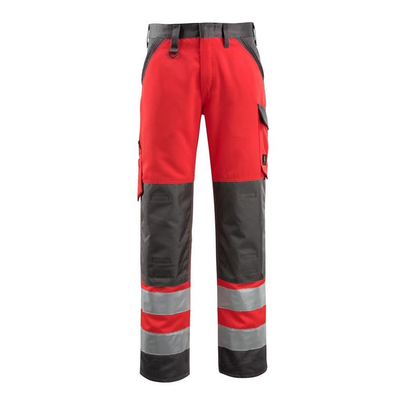 MASCOT® Maitland trousers, hi-vis red/dark anthracite