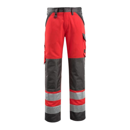 MASCOT® Maitland trousers, hi-vis red/dark anthracite