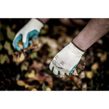 NITRAS GRIP, latex gloves, yellow / green