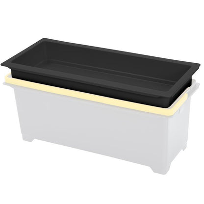 VERMOP preparation box for box 10 l, anthracite, 50 x 22 x 9 cm