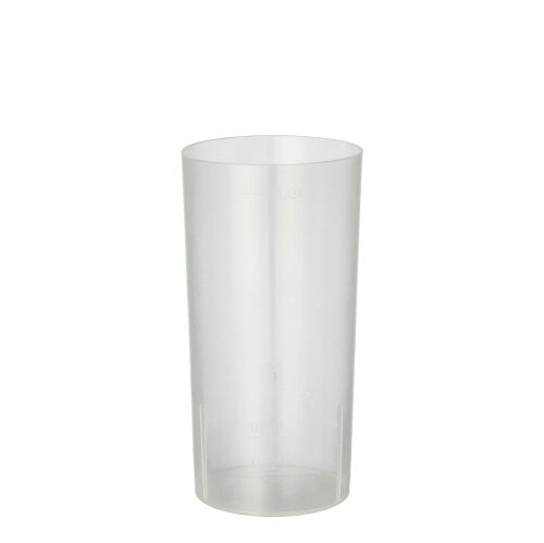 The Starpak 10 reusable glasses for long drinks by Starpak are eco-friendly, reusable plastic cups standing upright on a plain white background – an ideal alternative to disposable cups for serving long drinks.