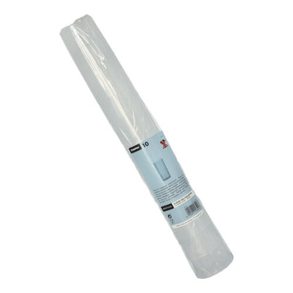 A pack of 10 Starpak reusable glasses for long drinks with a blue-white label featuring product information and branding.