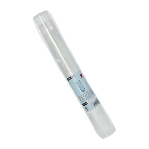 A roll of transparent bags in transparent packaging with a white-blue Starpak label – perfect for eco-friendly storage along with your Starpak 10 reusable glasses for long drinks.