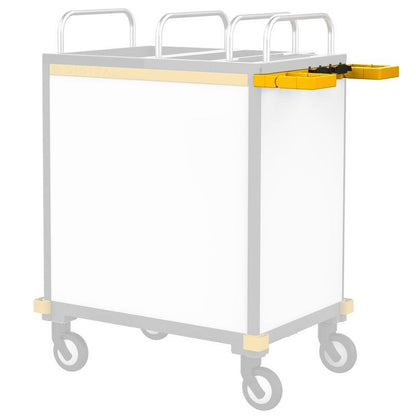 Láimhseáil dhúbailte VERMOP le hanla, 53 x 19 x 5 cm